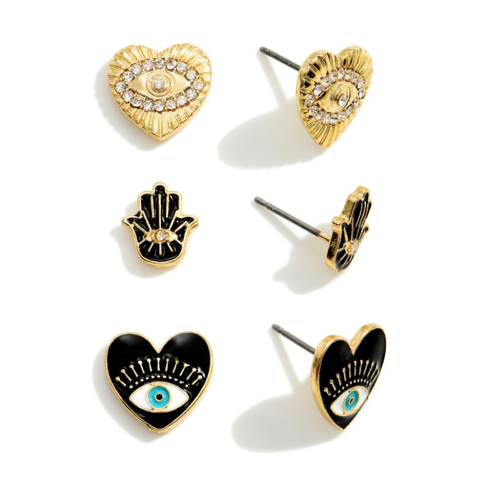HAMSA EVIL EYE EARRINGS
